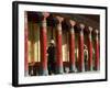 Old Men Turning Prayer Wheels, Tagong Temple, Tagong, Sichuan, China-Porteous Rod-Framed Photographic Print