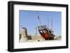 Old Merchant Ship in Front of Dubai Museum, Deira, Dubai, United Arab Emirates-Axel Schmies-Framed Photographic Print