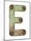 Old Metal Alphabet Letter E-donatas1205-Mounted Art Print