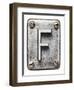 Old Metal Alphabet Letter F-donatas1205-Framed Art Print