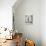 Old Metal Alphabet Letter L-donatas1205-Stretched Canvas displayed on a wall