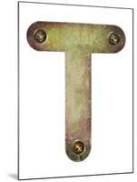 Old Metal Alphabet Letter T-donatas1205-Mounted Art Print