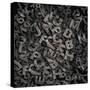 Old Metal Letters Background-Andrey_Kuzmin-Stretched Canvas