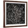 Old Metal Letters Background-Andrey_Kuzmin-Framed Art Print
