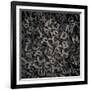 Old Metal Letters Background-Andrey_Kuzmin-Framed Art Print