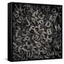 Old Metal Letters Background-Andrey_Kuzmin-Framed Stretched Canvas