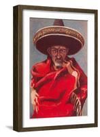 Old Mexican Man-null-Framed Art Print