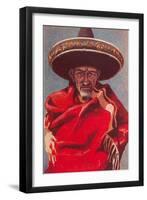 Old Mexican Man-null-Framed Art Print