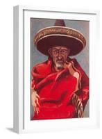 Old Mexican Man-null-Framed Art Print