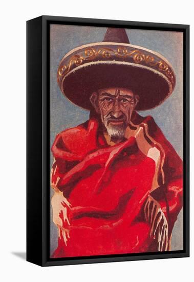 Old Mexican Man-null-Framed Stretched Canvas