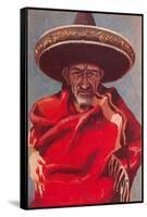 Old Mexican Man-null-Framed Stretched Canvas