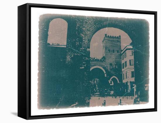 Old Milan-NaxArt-Framed Stretched Canvas