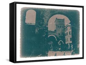 Old Milan-NaxArt-Framed Stretched Canvas