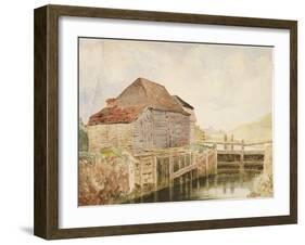 Old Mill and Lock Gates (St. Catherine's), C.1820-40-William Henry Hunt-Framed Giclee Print