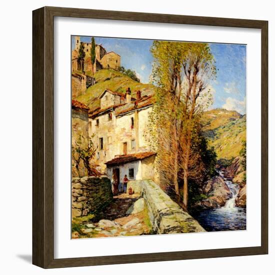 Old Mill at Pelago, Italy, 1913-Willard Leroy Metcalf-Framed Giclee Print