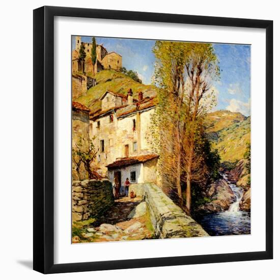 Old Mill at Pelago, Italy, 1913-Willard Leroy Metcalf-Framed Giclee Print