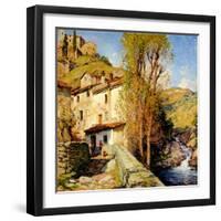 Old Mill at Pelago, Italy, 1913-Willard Leroy Metcalf-Framed Giclee Print