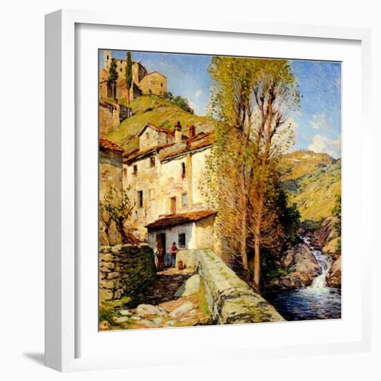 Old Mill at Pelago, Italy, 1913-Willard Leroy Metcalf-Framed Giclee Print