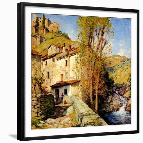 Old Mill at Pelago, Italy, 1913-Willard Leroy Metcalf-Framed Giclee Print