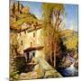 Old Mill at Pelago, Italy, 1913-Willard Leroy Metcalf-Mounted Giclee Print