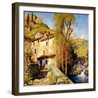 Old Mill at Pelago, Italy, 1913-Willard Leroy Metcalf-Framed Giclee Print