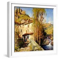 Old Mill at Pelago, Italy, 1913-Willard Leroy Metcalf-Framed Giclee Print