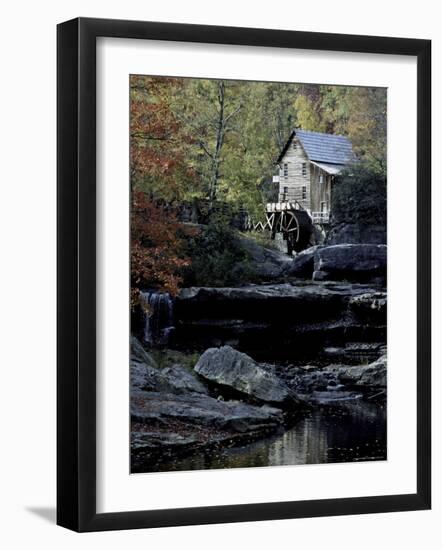 Old Mill in Fall, USA-Michael Brown-Framed Photographic Print