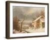 Old Mill in Winter, 1861-George Henry Durrie-Framed Giclee Print