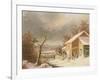 Old Mill in Winter, 1861-George Henry Durrie-Framed Giclee Print