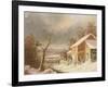 Old Mill in Winter, 1861-George Henry Durrie-Framed Giclee Print