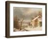 Old Mill in Winter, 1861-George Henry Durrie-Framed Giclee Print