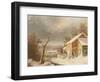 Old Mill in Winter, 1861-George Henry Durrie-Framed Giclee Print