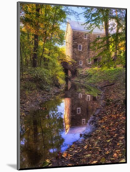 Old Mill Reflections, New Jersey-George Oze-Mounted Photographic Print