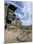 Old Millstones Left at Quarried Edge of Gritstone, Peak District National Park, England-Tony Waltham-Mounted Photographic Print