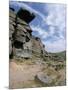 Old Millstones Left at Quarried Edge of Gritstone, Peak District National Park, England-Tony Waltham-Mounted Photographic Print