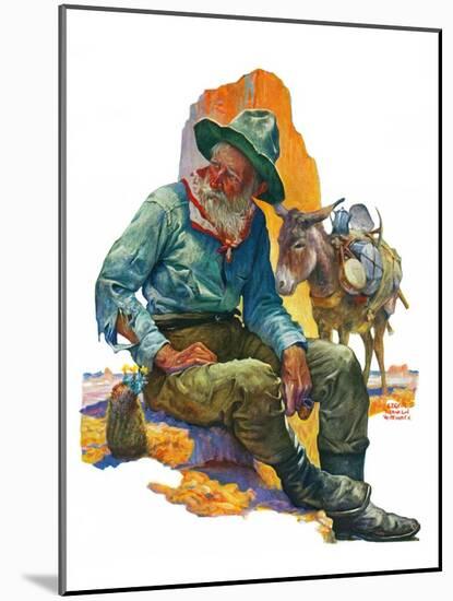 "Old Miner,"April 6, 1929-Edgar Franklin Wittmack-Mounted Giclee Print