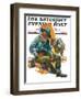 "Old Miner," Saturday Evening Post Cover, April 6, 1929-Edgar Franklin Wittmack-Framed Giclee Print