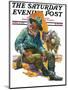 "Old Miner," Saturday Evening Post Cover, April 6, 1929-Edgar Franklin Wittmack-Mounted Giclee Print