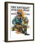 "Old Miner," Saturday Evening Post Cover, April 6, 1929-Edgar Franklin Wittmack-Framed Giclee Print