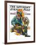 "Old Miner," Saturday Evening Post Cover, April 6, 1929-Edgar Franklin Wittmack-Framed Giclee Print