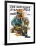 "Old Miner," Saturday Evening Post Cover, April 6, 1929-Edgar Franklin Wittmack-Framed Giclee Print