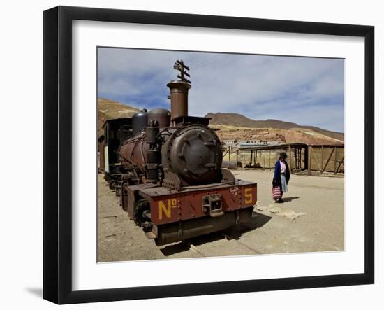 Old Mining Ghost Town of Pulacayo, Famously Linked to Butch Cassidy and Sundance Kid, Bolivia-Simon Montgomery-Framed Photographic Print