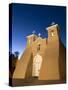 Old Mission of St. Francis De Assisi, Built About 1710, Illuminated in the Late Evening, Ranchos De-Richard Maschmeyer-Stretched Canvas