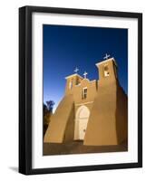 Old Mission of St. Francis De Assisi, Built About 1710, Illuminated in the Late Evening, Ranchos De-Richard Maschmeyer-Framed Photographic Print