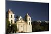 Old Mission Santa Barbara and Santa Ynez Mountains-null-Mounted Photographic Print