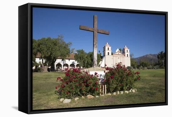 Old Mission Santa Barbara (Built in 1786)-Stuart-Framed Stretched Canvas