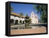 Old Mission, Santa Barbara, California, USA-Ken Wilson-Framed Stretched Canvas