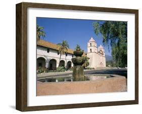 Old Mission, Santa Barbara, California, USA-Ken Wilson-Framed Photographic Print