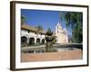 Old Mission, Santa Barbara, California, USA-Ken Wilson-Framed Photographic Print