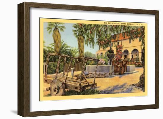 Old Mission, Santa Barbara, California-null-Framed Art Print